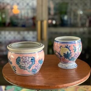 Vintage Floral Ceramic planters